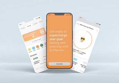 Goal Setting App Design (UI/UX) app design goal setting app ui uiux user experience user interface