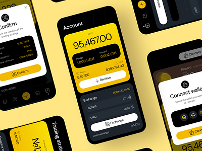 Crypto Trading Mobile App app design binance bitcoin crypto app crypto art crypto ui crypto wallet cryptocurrency ethereum fintech investment mobile app mobile trading saas startup trading app trading platform trading tools trading ui