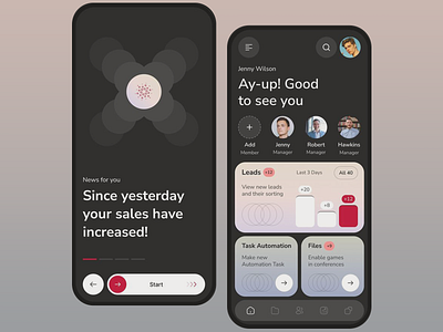 Intuitive Sales Tracking App app app design business app design graphic design lead management leads mobile app mobile app design mobile app development productivity app sales sales app sales tracking task automation team collaboration ui ui design ux ux design