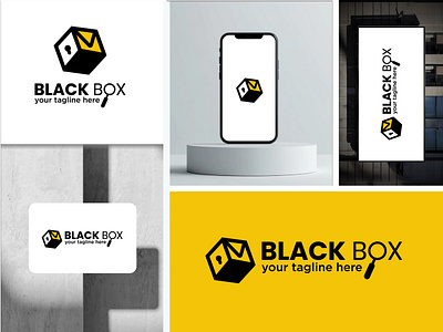 Black Box Or Secrete Mailbox Logo best logo box logo brand identity brand logo branding creative logo graphic design iconic logo illustration lock logo logo mail box modern logo new logo search logo secret box logo secret logo trending logo uk usa