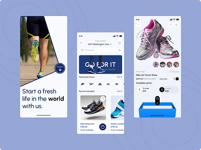 Shoe Store Mobile App app buy clothing design e commerce fashion ios app market mobile nike online shop product shoe store shoes shoes shop shop shopping sneakers ui uiux