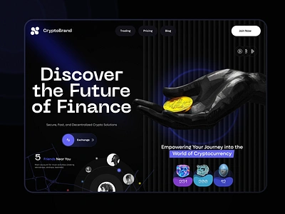 Exploring Decentralized Finance - Website chart coin crypto crypto design crypto illustration crypto trade crypto trading design ui ux wallet wallet design web web design website website design