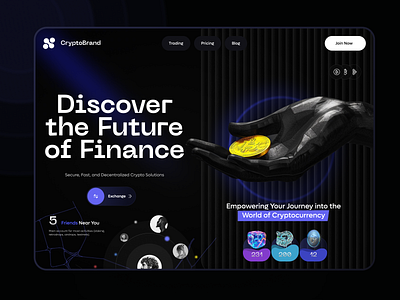 Exploring Decentralized Finance - Website chart coin crypto crypto design crypto illustration crypto trade crypto trading design ui ux wallet wallet design web web design website website design