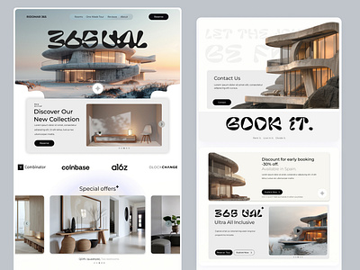 "365" Hotel landing redesign architecture booking branding design hotel redesign ui uxui web