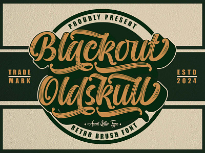 Blackout Oldskull | Handwritten Font branding calligraphy design display display font font graphic design hand lettering handwritten illustration lettering logo logotype modern print product design script type typeface typography