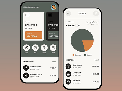 Finance Tracker App - Visualize Your Finances app design app ui app ux data visualisation design finance finance app finance app design interface design mobile mobile app ui mobile banking mobile ui modern design money management app personal finance app spending tracker ui user interface ux