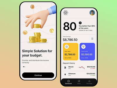 Crypto Trading Mobile App app app design application budget crypto crypto app design mobile mobile app mobile application mobile design mobile platform platform trade trading ui ui dedsign ux ux design wallet