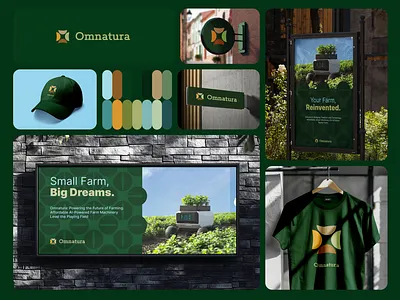 Omnatura: Branding the Future of AI-Powered Agriculture branding graphic design logo
