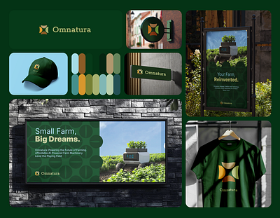 Omnatura: Branding the Future of AI-Powered Agriculture branding graphic design logo