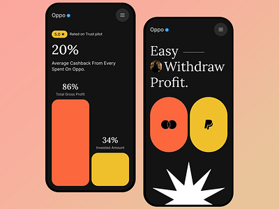 Oppo Finance App: Maximize Your Returns app design app interface app ui app ux cashback app data visualization design finance analytics finance app financial technology high user growth investment app mobile payment mobile ui mobile ux statistics ui ui ux user data ux
