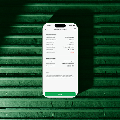 Transaction Details app design details figma fintech fintech app interface minimalistic mobile mobile app product design transaction ui ui design uiux user user interface user interface design ux