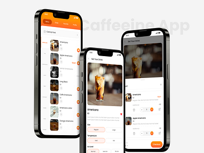 Caffeeine App - Coffee Shop UI Kit coffee coffee shop coffee shop app mobile app template ui kit user interface