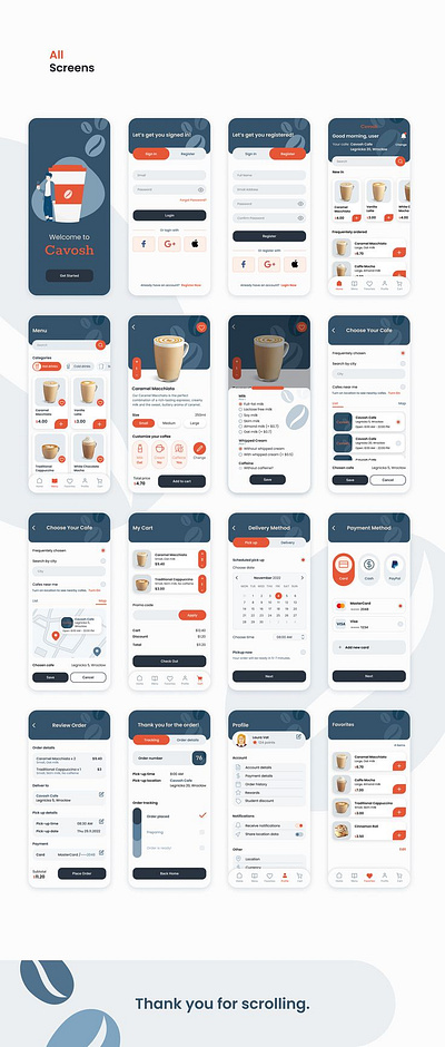 Coffee Shop App ui