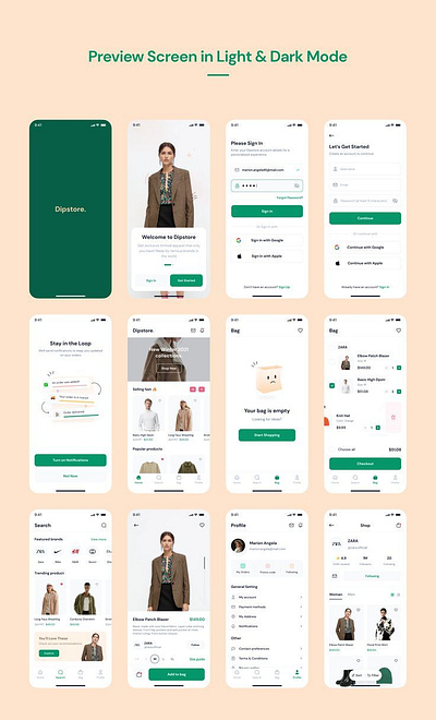 Shopping App ui