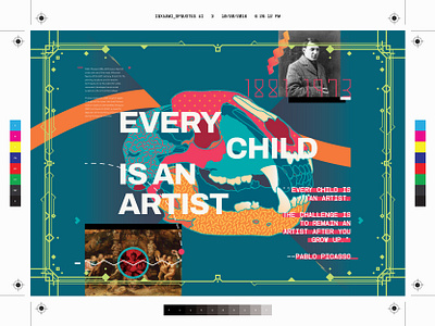 Every Child Is An Artist art branding design direction illustration typography