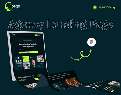 Agency Website UX Design adobe photoshop agency agency website branding design figma landing page ui ui design ui ux ux web ui website website design