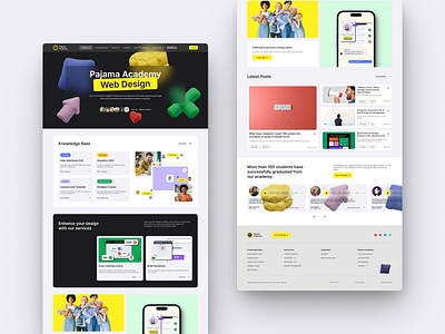 Education Website Redesign Concept branding course website education site education website design figma graphic design illustration landing minimalist redesign ui ui web design ux ux design web academy web branding web concept web design web redesign website