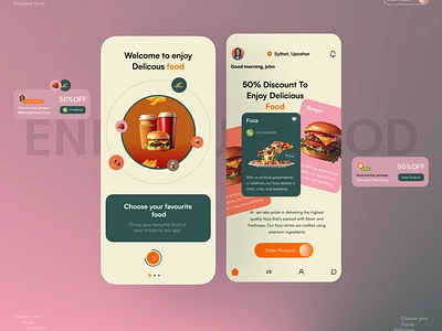 Food Delivery Mobile App apps branding delivery delivery service design fast food food food delivery food delivery apps graphic design logo mobile apps motion graphics service ui uiux