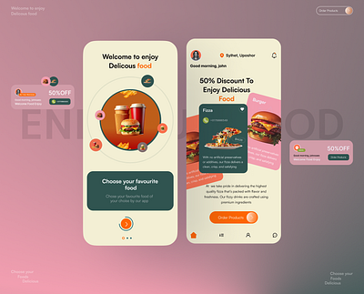 Food Delivery Mobile App apps branding delivery delivery service design fast food food food delivery food delivery apps graphic design logo mobile apps motion graphics service ui uiux