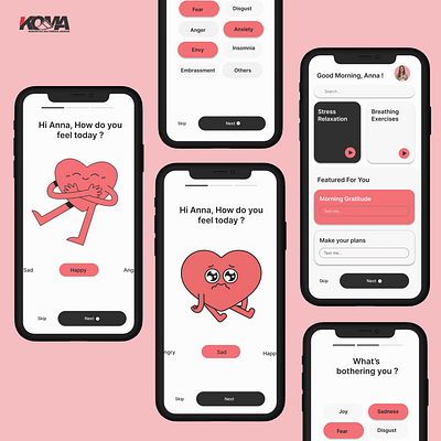 Mobile Mental Healty Relaxation mental healty mobile design ui uiux uiux design ux