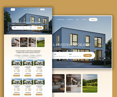 Premium Real Estate Company // Webdesign fullscreen intro luxury real estate ui uiux webdesign website