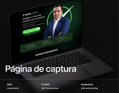 Landing page - Alfa Treinamentos design graphic design landing page site ui