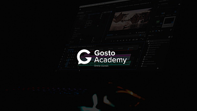 Gosto Academy branding graphic design logo