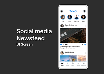 Social Media APP ui ux design