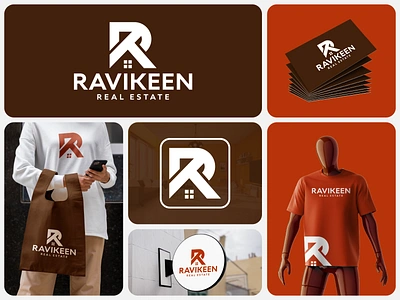 Real Estate Branding Concept – RAVIKEEN 2d logo agency agency logo branding business logo clothing logo creative logo design dribbble flat logo graphic design handmade logo letetring logo design minimalist logo design modern logo r logo real estate logo typography unique logo