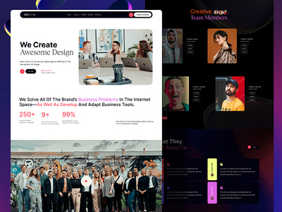 Design Agency Landing page 2025 web ui agency agency design agency landing page agency website ui best landing page best ui best web ui colorful website it agency website landing page modern website ux website ui