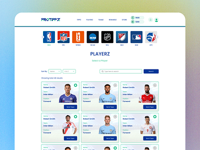 Tip Player Website UI player tip tip player ui ui design uiux uiux design user interface website website ui