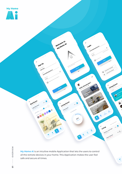 My home Ai - Smart home mobile app smart ac smart home smart light uxui design