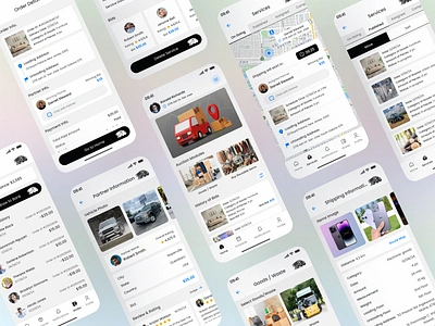 Products Move & Sell App UI app auction delivery design goods mobile app move partner reuasble items sell transport products ui ui design uiux uiux design user interface