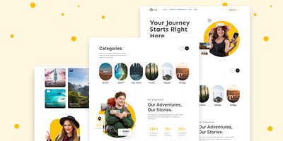 Landing page design adobexd creativeuxdesign design exploretheworld figma graphic design interactiveui travel travelbookingui travelinterface ui ui design uiux ux uxfortravel vacationdesign website