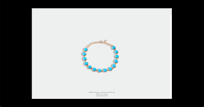 Bracelets and jewelry concept website product ui web website