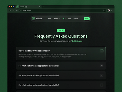 FAQs Page design creative design dark ui design design thinking designer figma landing page minimalistdesign product design ui uiux user experience user interface user interface design ux ux design visual desgn visual design web design websiteui