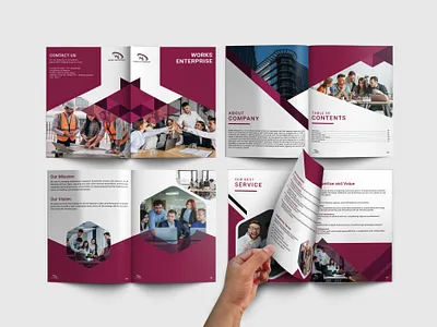 Company profile Design For Works Enterprise. businessbrochure businessbrochuredesign catalog design catalogue companybrochure companybrochuredesign companyprofile companyprofiledesign interiordesign lookbook lookbookdesign megazinedseign portfoliodesign