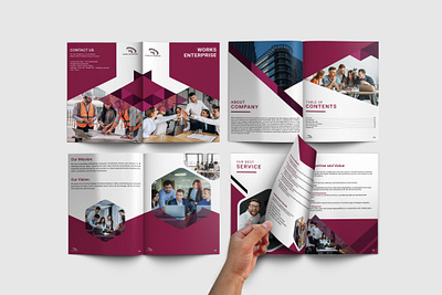 Company profile Design For Works Enterprise. businessbrochure businessbrochuredesign catalog design catalogue companybrochure companybrochuredesign companyprofile companyprofiledesign interiordesign lookbook lookbookdesign megazinedseign portfoliodesign