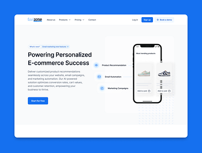 FaviZone - AI-Driven E-commerce Automation branding e commerce email favizone inpiration marketing ui vector web design