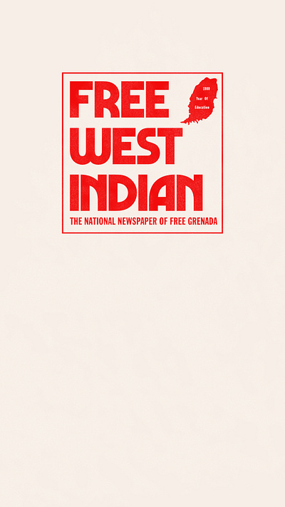 Free West Indian - Grenada | PRG 79-83 caribbean graphic design grenada oldlogo redesign revolutionary logo