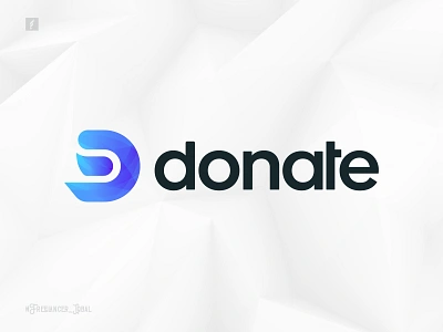 D Donation Logo Design | Fundraising Logo Design 3d abstract app branding charity d logo design freelancer iqbal gradient icon lettering logo logo designer logotype modern logo startup tech typography vector