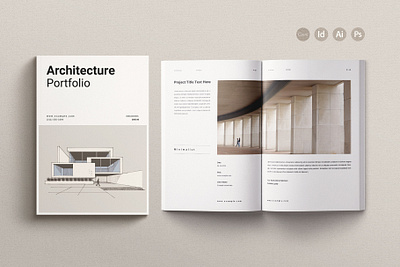 Architecture Portfolio Template architecture brochure architecture catalogue architecture magazine architecture portfolio branding contruction designer portfolio editorial portfolio interior design interior design portfolio layout design multipurpose brochure photo album photography portfolio product catalog professional portfolio project proposal resume student project