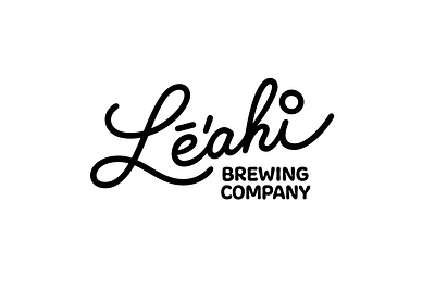 Lē'ahi Brewing Company - Custom Logotype beer bespoke branding brewing custom lettering graphic design hand crafted hand lettering hawaii lettering logo typography