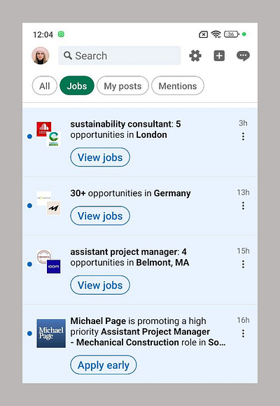 Analysing Linkedin Application linkedin ui user experience user interface ux