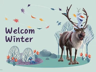 Disney Winter Design branding design graphic design illustration winter
