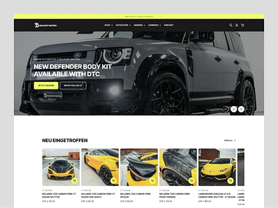 Deluxury Motors | eCommerce in Shopify automotive automotive logo brand identity branding car logo car parts cars drift ecommerce mobile app mobile development motorsport online shop shopify tuning ui ux design vehicles visual identity web design web ui design