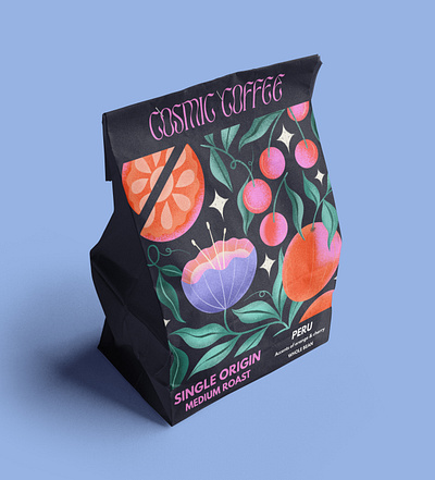 Coffee Packaging Concept graphic design illustration packaging design procreate