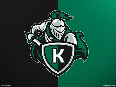 Knights Sports Logo | Mascot Design armor cleveland crest dasedesigns illustration knight knights mascot mascot logo shield spartans sports sports logo sword titan warrior