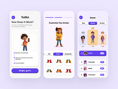 Educational iOS App with AI ai branding clean design illustration minimal ui ux