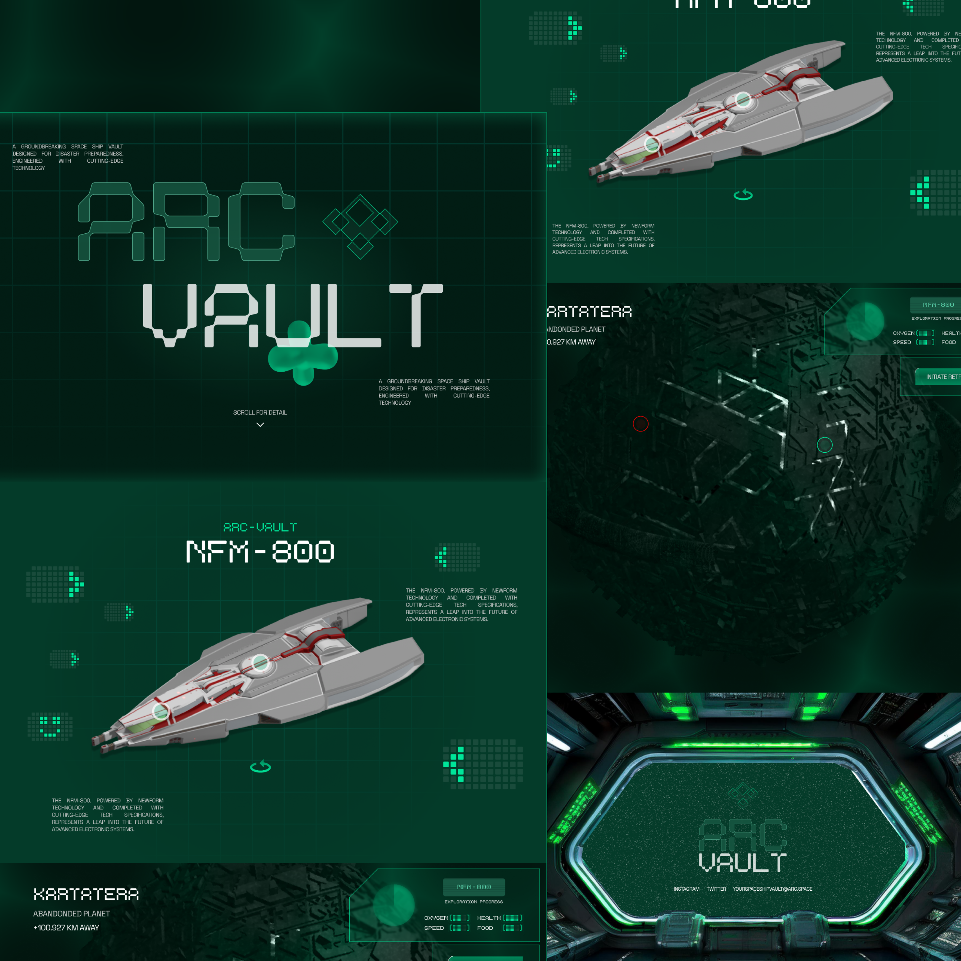 ARC-VAULT Spaceship Explorer newform spaceship